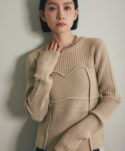 tシャツ ビスチェデザインリブニットトップス レディース : ZOZOTOWN