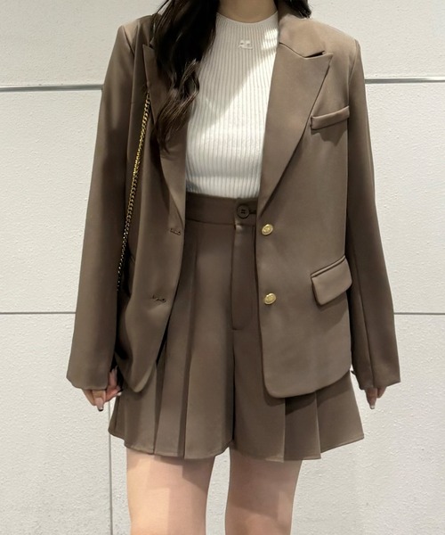 ツーピース テーラードジャケット ショートパンツ 大人 お洒落 楽天市場】セットアップ ジャケット ショートパンツ オーバー