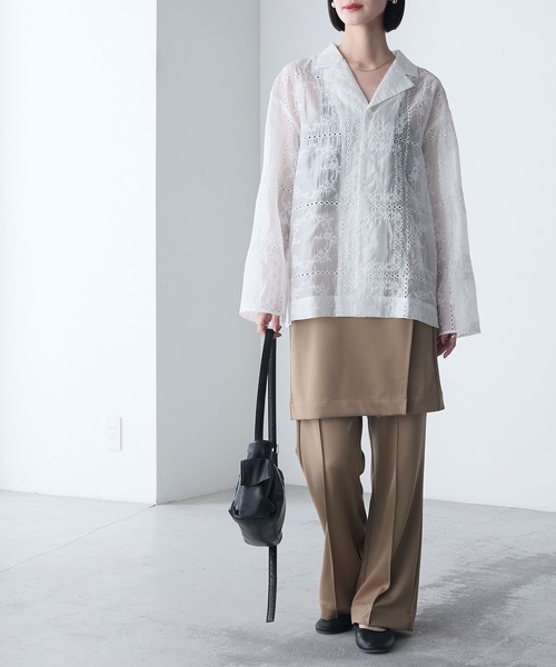 カットワークレースシャツ ànuke - Cutwork Lace Shirts / カットワーク レースシャツ