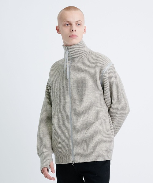 SEXPERIENCEジップアップセーター JIGGYS SHOP ニット セーター メンズ トップス ハーフジップ ZIP