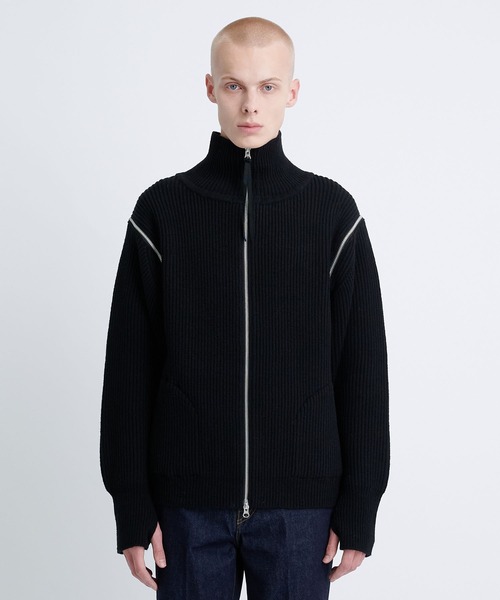 JieDa（ジエダ） セーター ニット 2WAY ZIP UP KNIT メンズ : ZOZOTOWN 
