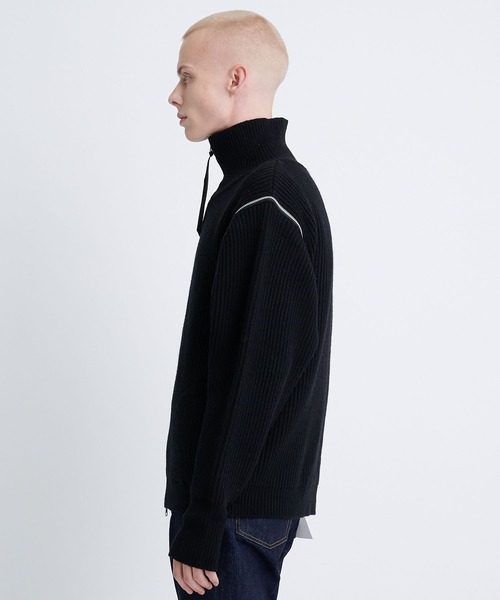 JieDa（ジエダ） セーター ニット 2WAY ZIP UP KNIT メンズ : ZOZOTOWN