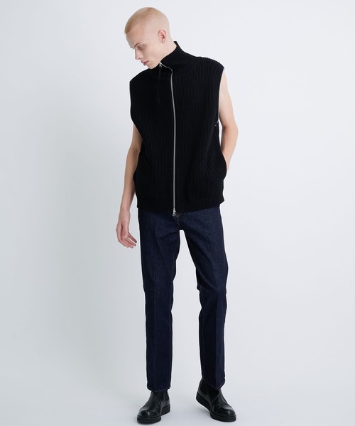 JieDa（ジエダ） セーター ニット 2WAY ZIP UP KNIT メンズ : ZOZOTOWN