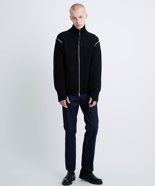 JieDa（ジエダ） セーター ニット 2WAY ZIP UP KNIT メンズ : ZOZOTOWN
