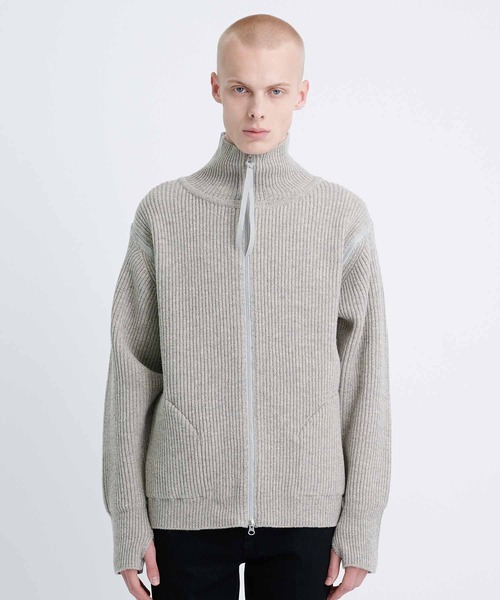 JieDa（ジエダ） セーター ニット 2WAY ZIP UP KNIT メンズ : ZOZOTOWN