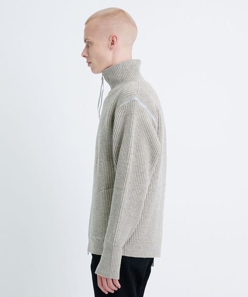 JieDa（ジエダ） セーター ニット 2WAY ZIP UP KNIT メンズ : ZOZOTOWN