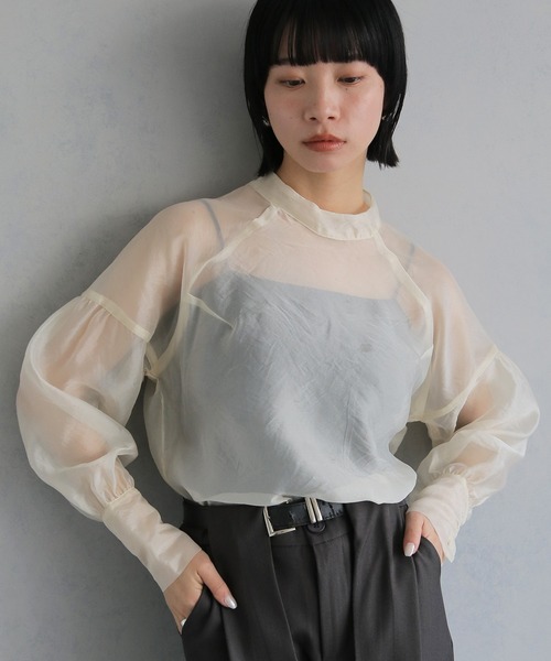 cheriella ブラウス シャツ 「cheriella」オーガンジーボリューム