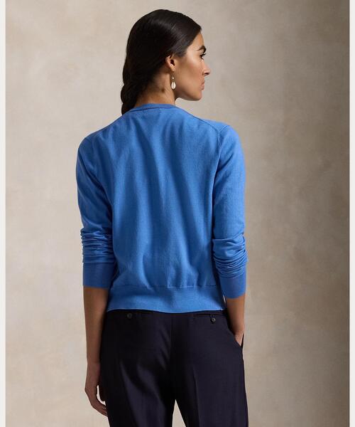 POLO RALPH LAUREN カーディガン コットンブレンド レディース