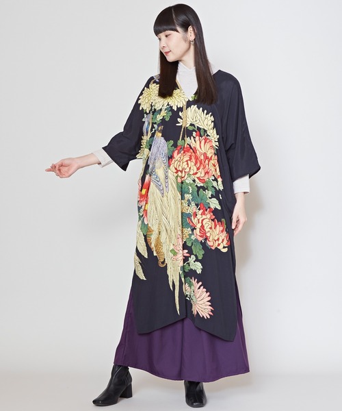 &ellecy 花柄ブラウスワンピース　花鳥ワンピース カヤ ワンピース 「カヤ」花鳥ワンピース : ZOZOTOWN Yahoo!店 - 通販