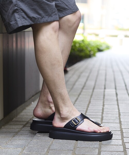 国内即発+BALENCIAGA+トング サンダル BALENCIAGA バレンシアガ サンダル 609639 WAWNA レザー トング