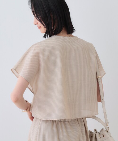 INDIVI ブラウス シャツ 新色登場！「洗える／エアリー