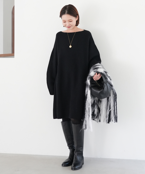 SLOBE IENA（スローブイエナ） ニットワンピース FREE ベージュ