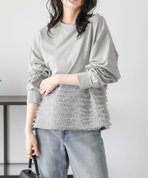 tシャツ チュールフリルプルオーバー レディース : ZOZOTOWN