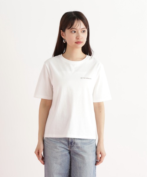N.Natural Beauty Basic tシャツ ハートフレームロゴT