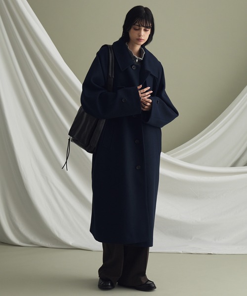 【Jshop】エンダープロダクツ オーバーサイズ ロングステンカラーコート ENDER PRODUCTS ステンカラーコート コート Beaver melton oversized