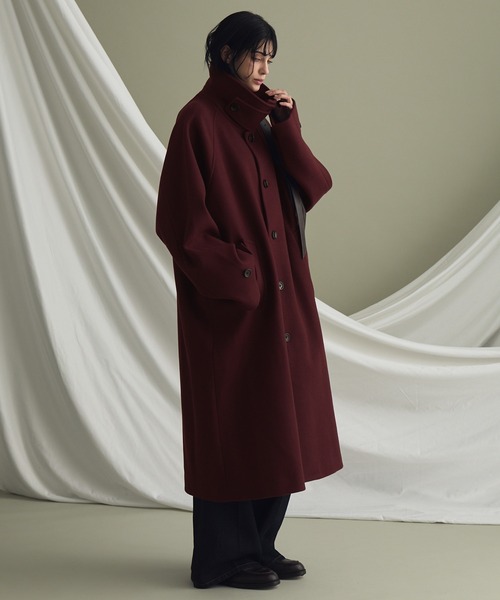 【Jshop】エンダープロダクツ オーバーサイズ ロングステンカラーコート ENDER PRODUCTS ステンカラーコート コート Beaver melton oversized
