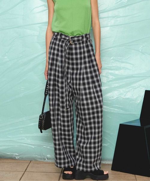 MAISON SPECIAL スラックス パンツ Two Tuck Barrel Trousers