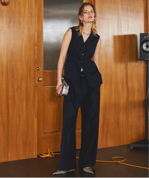 MAISON SPECIAL スラックス パンツ Two Tuck Barrel Trousers