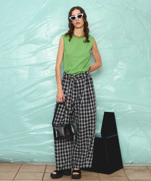 MAISON SPECIAL スラックス パンツ Two Tuck Barrel Trousers
