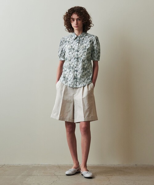ブラウス シャツ 「Steven Alan」プリント パフスリーブ シャツ レディース STEVEN ALAN ブラウス シャツ 「Steven Alan」プリント