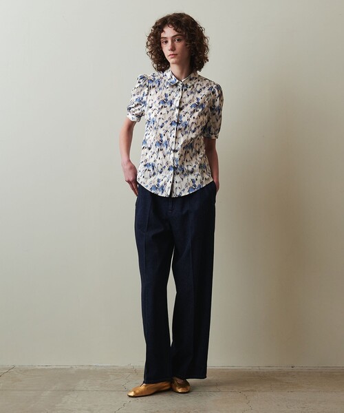 ブラウス シャツ 「Steven Alan」プリント パフスリーブ シャツ レディース STEVEN ALAN ブラウス シャツ 「Steven Alan」プリント