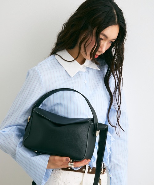 レディースショルダー ショルダーバッグ バッグ Inside multi-pocket shoulder bag