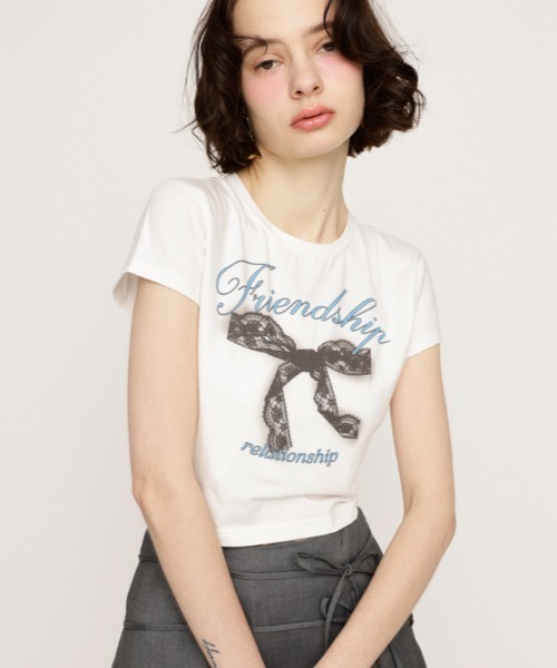 【スライ】RIBBON COMPACT Tシャツ 楽天市場】RIBBON COMPACT Tシャツ／スライ（SLY） : 丸井