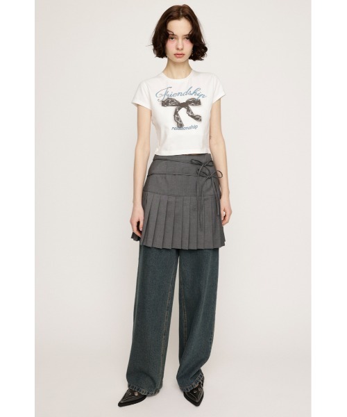 tシャツ RIBBON COMPACT T/SH リボン コンパクト Tシャツ レディース SLY tシャツ RIBBON COMPACT T/SH リボン コンパクト Tシャツ
