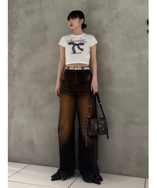 SLY tシャツ RIBBON COMPACT T/SH リボン コンパクト Tシャツ