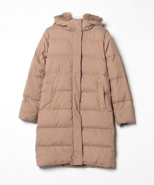 美品アーバンリサーチドアーズ　ダウンロングジャケット　サイズONE　ブラウン URBAN RESEARCH DOORS（アーバンリサーチドアーズ）の「ウォッシャブル