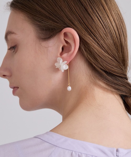 alpaca to hana/アルパカトハナ　PEARL ajisai ピアス HOUSE OF LOTUS ピアス alpaca to hana/アルパカトハナ」PEARL