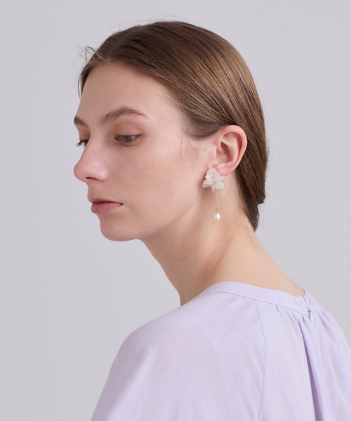 HOUSE OF LOTUS ピアス alpaca to hana/アルパカトハナ」PEARL