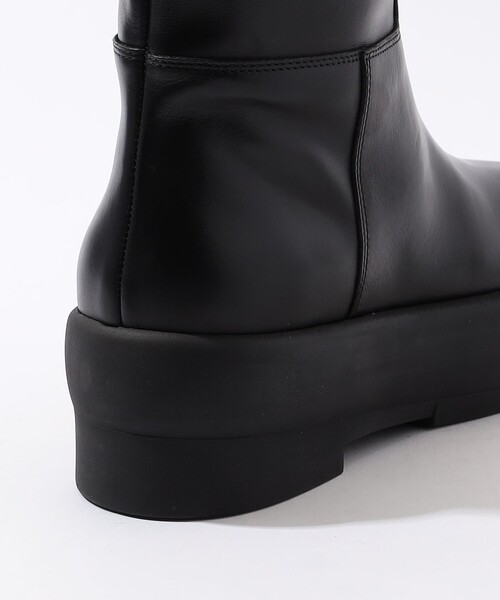 【再掲載】トゥモローランド　ロングブーツ ブラック　本革　ブーツ　36 TOMORROWLAND（トゥモローランド） ロングブーツ 36 ブラック