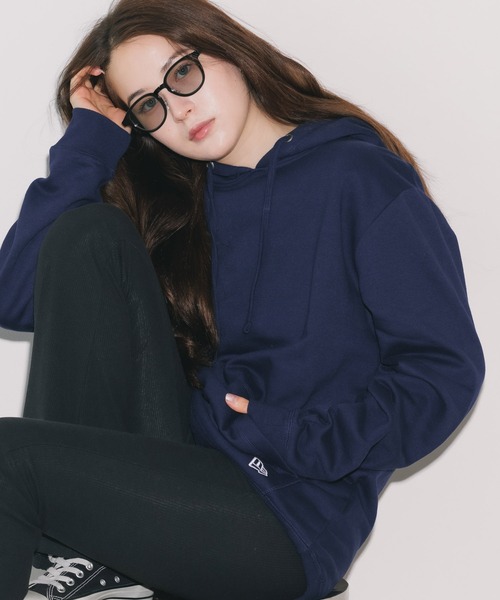 美品 NEW ERA プルオーバーフーディーワンピース ウーマンフリーサイズ NEW ERA（ニューエラ） パーカー Pullover hoody プルオーバーパーカー