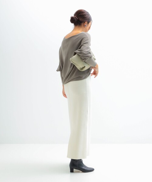 Demi-Luxe BEAMS スカート シンプル タイト ニットスカート .M