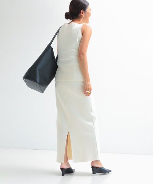 Demi-Luxe BEAMS シンプル タイト ニットスカート .M 36 mi-mollet × Demi-Luxe BEAMS シンプルタイトニットスカート.M