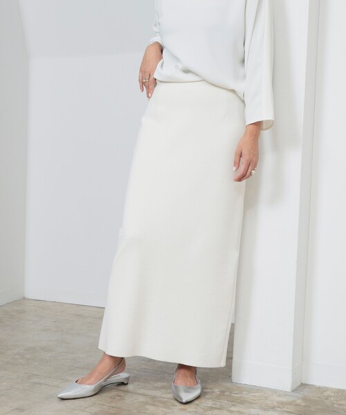 Demi-Luxe BEAMS シンプル タイト ニットスカート .M Demi-Luxe BEAMS スカート シンプル タイト ニットスカート .M