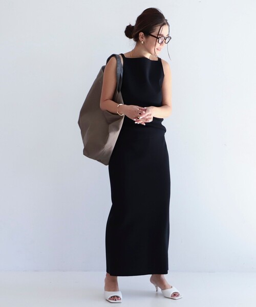 Demi-Luxe BEAMS シンプル タイト ニットスカート .M 36 Demi-Luxe BEAMS スカート シンプル タイト ニットスカート .M