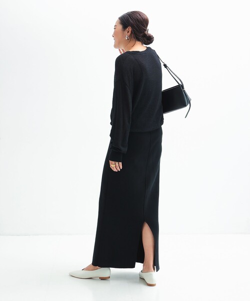 Demi-Luxe BEAMSシンプル タイト ニットスカート .M 新品未使用 Demi-Luxe BEAMS（デミルクス ビームス）シンプル タイト ニット