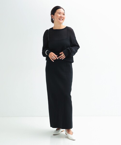 Demi-Luxe BEAMSシンプル タイト ニットスカート .M 新品未使用 Demi-Luxe BEAMS（デミルクス ビームス）シンプル タイト ニット