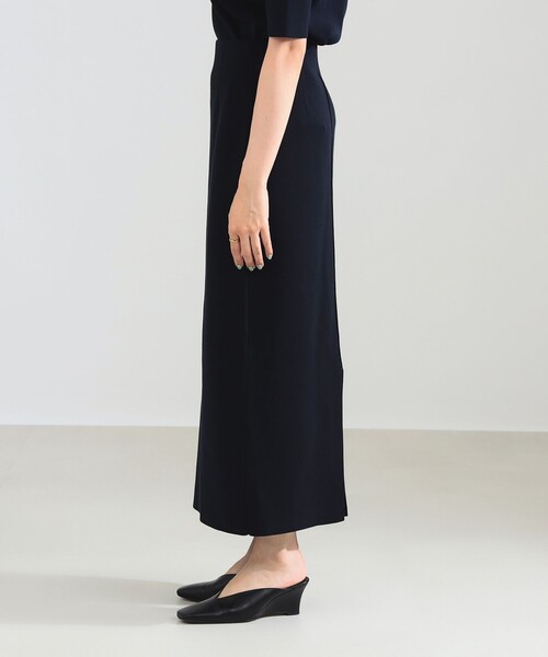 C　Demi-Luxe BEAMS  ニットトップス&スカート 黒 Demi-Luxe BEAMS スカート シンプル タイト ニットスカート .M
