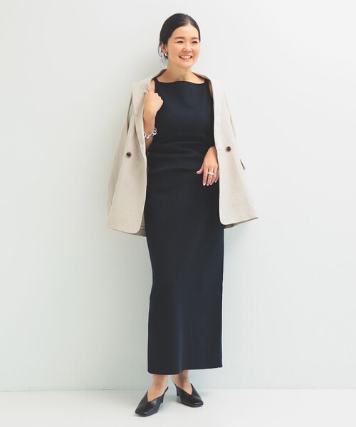 Demi-Luxe BEAMS スカート シンプル タイト ニットスカート .M