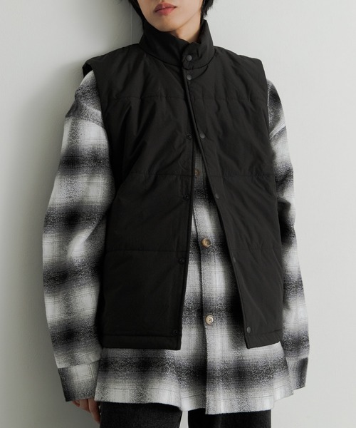 DUVETICA◇ダウンベスト/44/ナイロン/BLK/U.2243.00-1035R/メッキ