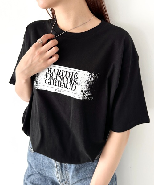 マリテフランソワジルボー　スモールロゴ　Tシャツ MARITHE + FRANCOIS GIRBAUD セール中 Marithe Francois Girbaud