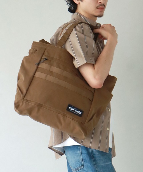 トートバッグ 「WILD THINGS/ワイルドシングス」インバッグ付き トートバッグ(容量：約20L) メンズ レディース