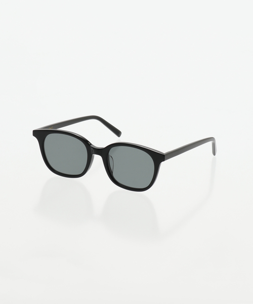 ADSR サングラス ブラック ブルーレンズ A.D.S.R. MONK モンク 01 (d) Shiny Black- Light Blue lenses