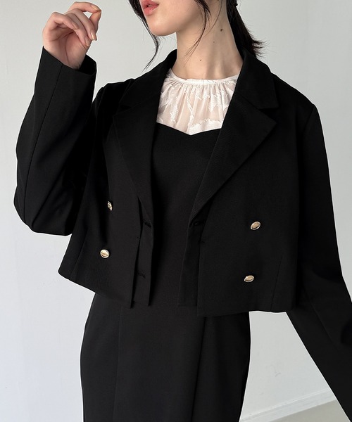 JUNOAH（ジュノア） セットアップ レイヤードデザインショート