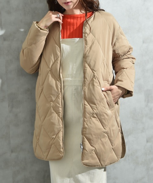 極美品◆ACUTA◆キルティングダウンジャケット◆ベージュ◆ボリュームカラー◆F acuta ダウン（ファッション）のおすすめ人気商品一覧 通販 - Yahoo