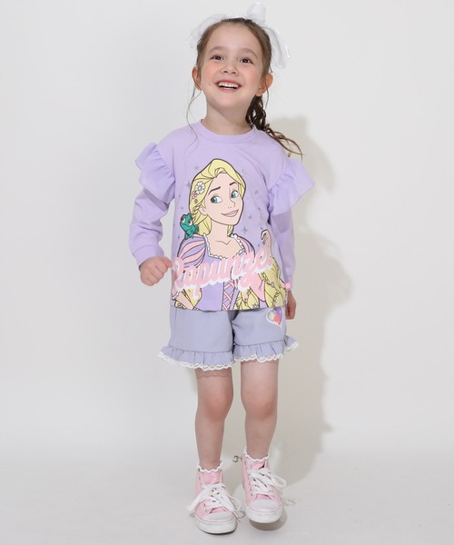 Disney（ディズニー） tシャツ プリンセス / ラメロンT 0770K キッズ