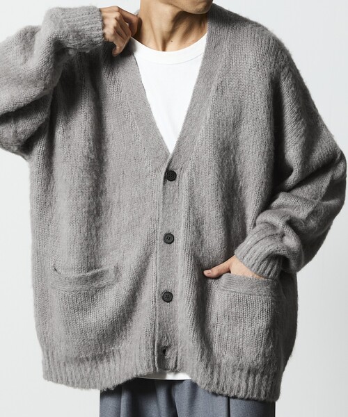 カーディガン 限定展開 Relax Fit リラックスフィット シャギーニット ルーズカーディガン メンズ | FREAK'S STORE | 02